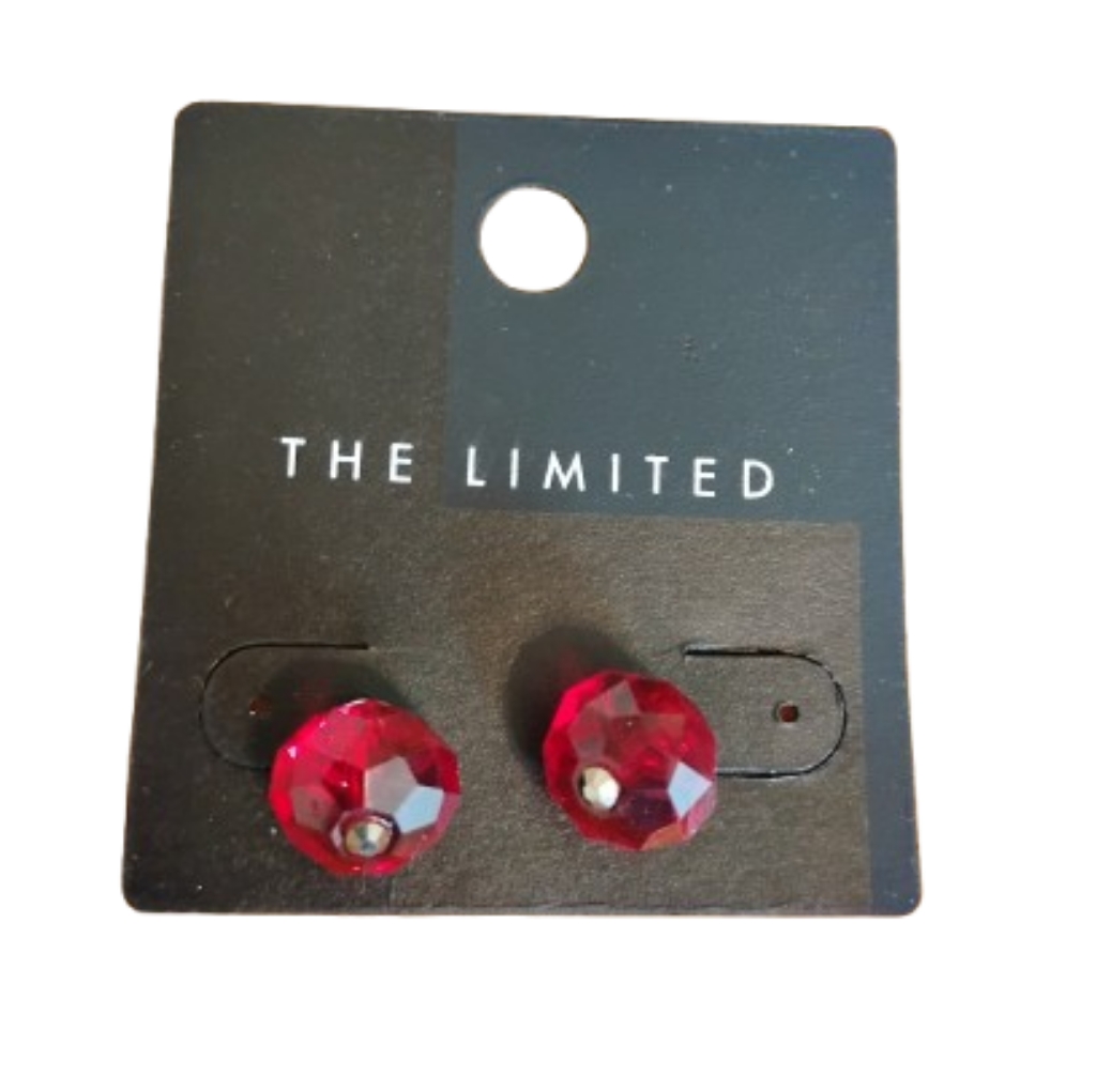 Womens Red Stud Earrings 11$